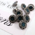 Buttons (Set of 10) - Pewter Studs | Metal | 11mm | Deep Turquoise